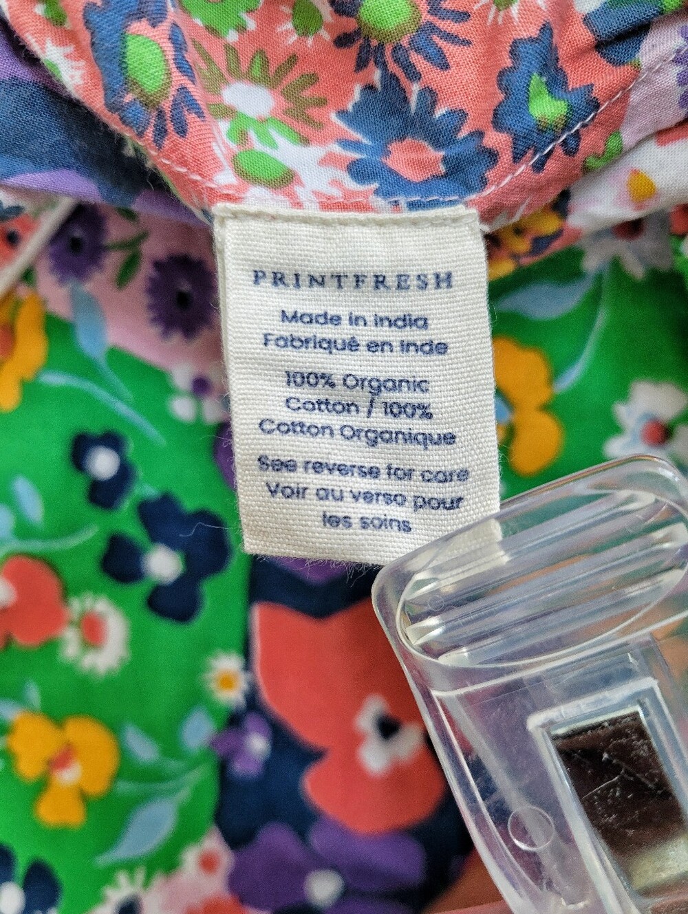 Printfresh Pajamas Flower Power Cotton Short Sleeve Cropped Floral Lion Size M - Picture 10 of 11